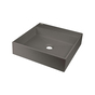 Granitové umyvadlo na desku s prostorem pro baterii - 400x400 mm Deante