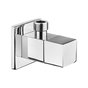 Zawór kątowy z głowicą ceramiczną 1/2" - 3/8" - kwadratowy Deante