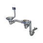 Syfon do zlewozmywaka stalowego 1.5- i 2-komorowego Deante