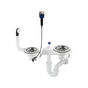 Syfon do zlewozmywaka granitowego 1.5- i 2-komorowego - Space-Saver Deante